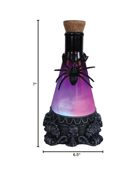 Botella Decorativa Rosa y Morada Morris Costumes 30.5 cm