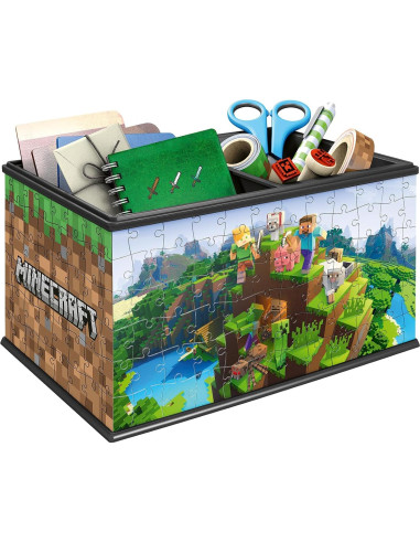 Caja de Almacenamiento 3D Ravensburger Minecraft - 216 Piezas