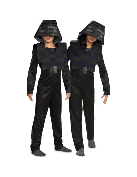 Disfraz de Esqueleto Wither Minecraft para Niños M (7-8)