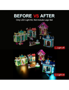 Kit de Iluminación LED para Lego 43246 Aventura Princesas 2