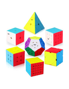 Juego de Cubos Rápidos Roxenda 2x2 3x3 4x4 5x5 Skew Megaminx