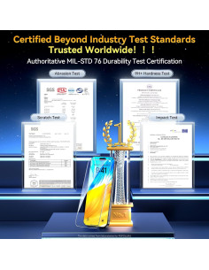 Protector de Pantalla Vidrio Templado Popoluku iPhone 17 Pro Max 2