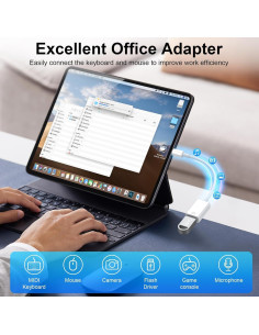 Adaptador de cámara Lightning a USB 3.0 esbeecables 2