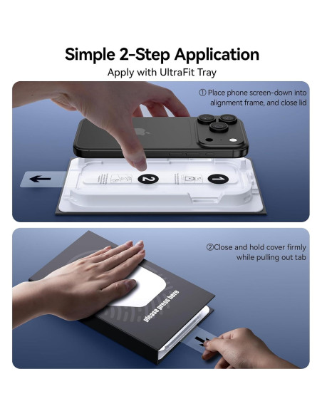 Protector de Pantalla Vidrio Templado Popoluku iPhone 17 Pro Max