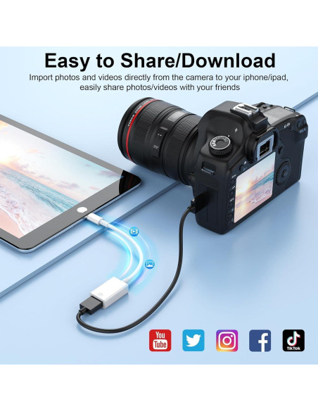 Adaptador de cámara Lightning a USB 3.0 esbeecables