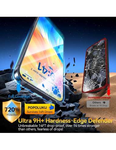 Protector de Pantalla Vidrio Templado Popoluku iPhone 17 Pro Max