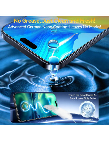 Protector de Pantalla Vidrio Templado Popoluku iPhone 17 Pro Max