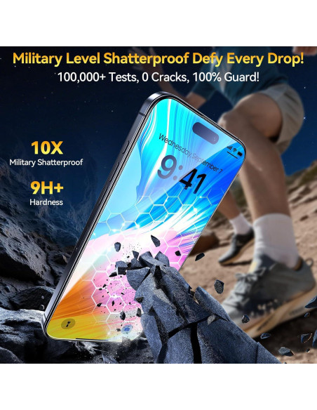 Protector de Pantalla Vidrio Templado Popoluku iPhone 17 Pro Max