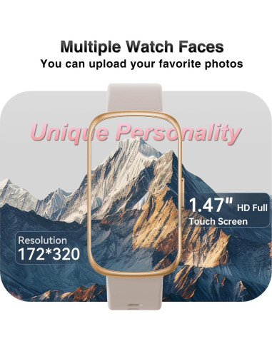 Reloj Inteligente RLQA Fitness con Monitor de Salud 24/7