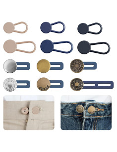 Extensores de Cintura Ceryvop 12 Piezas para Pantalones