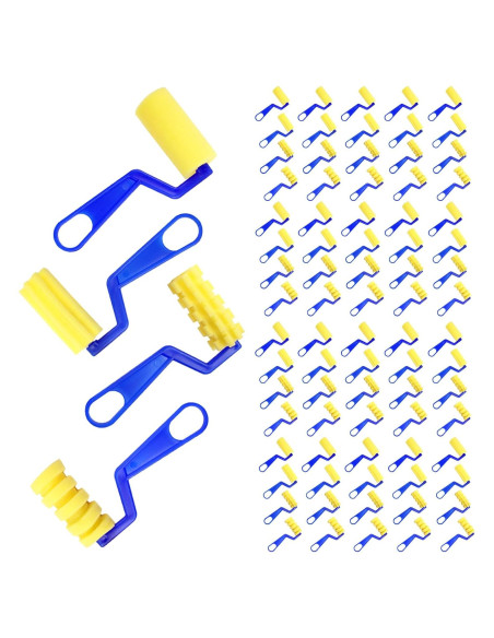 Set de 40 Rodillos de Pintura de Espuma SHANDERBAR 3" Reutilizables