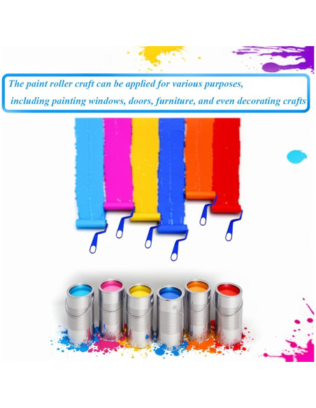 Set de 40 Rodillos de Pintura de Espuma SHANDERBAR 3" Reutilizables