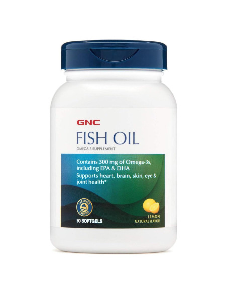 GNC Aceite de Pescado 90 Cápsulas Blandas 300 mg Omega-3