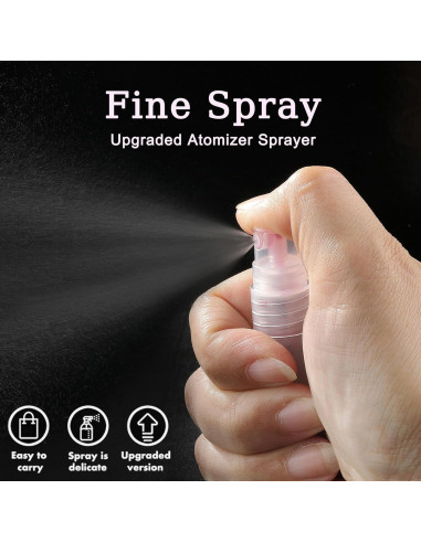 10 Mini Botellas de Spray Rellenables KCKHFA 5ml - Viaje