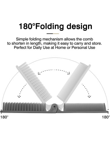 Juego de 3 Peines Plegables Zoolinn - Portátiles y Compactos