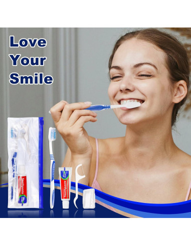 30 Cepillos de Dientes Desechables SLequipo Kit de Viaje 5 en 1