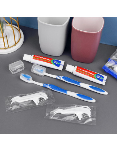 30 Cepillos de Dientes Desechables SLequipo Kit de Viaje 5 en 1