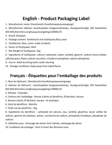 30 Cepillos de Dientes Desechables SLequipo Kit de Viaje 5 en 1