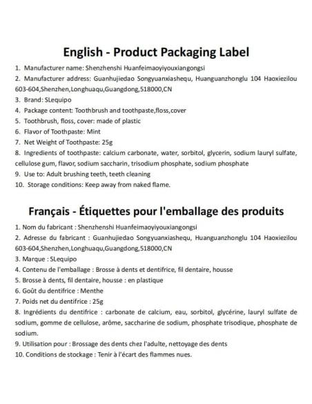 30 Cepillos de Dientes Desechables SLequipo Kit de Viaje 5 en 1