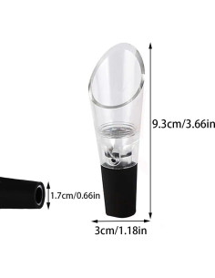 Juego de 4 Aeradores de Vino Booge - Sin Goteo, 49.87g 2