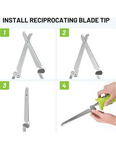 Cuchillo Eléctrico Inalámbrico Eyoyofishcam con 2 Cuchillas de Acero Inoxidable