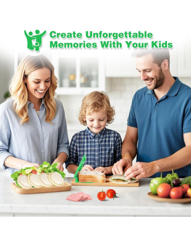 Cortador y Sellador de Sándwiches Jsroroda Verde 10.16 cm