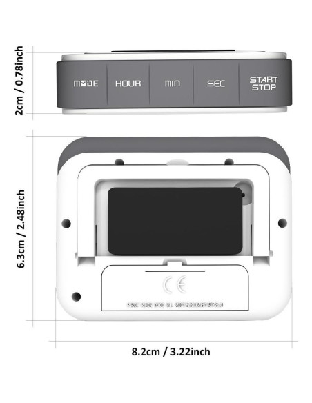 Temporizador Digital de Cocina VPAL con Pantalla LCD Grande Temporizador Digital de Cocina VPAL con Pantalla LCD Grande