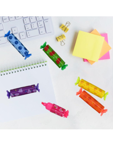 Set de 24 Mini Resaltadores Pastel BieFuDan Punta Cincel