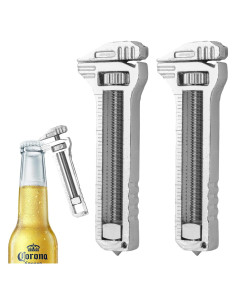 Mini Llave Multiherramienta HooYiYuuX 2 Piezas Compacta Titanio