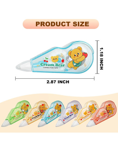 Cinta Correctora Blanca Jovanssen 6 Unidades 4m Cada Una