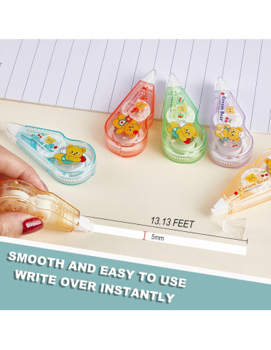 Cinta Correctora Blanca Jovanssen 6 Unidades 4m Cada Una