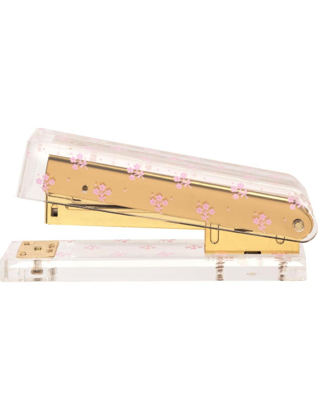Grapadora Mini Laura Ashley Jardín Inglés - 12.2 cm Oro Acrílico