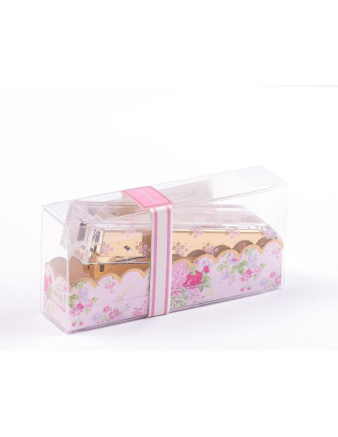 Grapadora Mini Laura Ashley Jardín Inglés - 12.2 cm Oro Acrílico