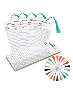 50 Marcadores con Borlas KaloTidy 3x8 cm para Lectura