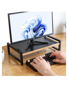 Soporte para Monitor WILDMOS de Metal y Madera 43.94x24.13cm