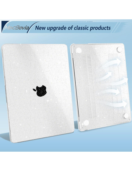 Funda MecBevia para MacBook Air 13.6" M4/M3/M2 - Transparente Funda MecBevia para MacBook Air 13.6" M4/M3/M2 - Transparente