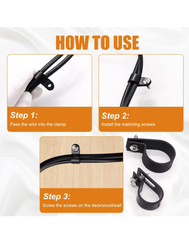 Kit de Clips de Cable Mankk 306 Pcs Nylon Tipo R 6 Tamaños