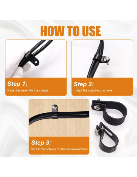 Kit de Clips de Cable Mankk 306 Pcs Nylon Tipo R 6 Tamaños