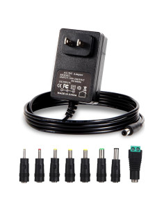 Adaptador de Corriente 6V 2A FSQWUR con 8 Enchufes Intercambiables