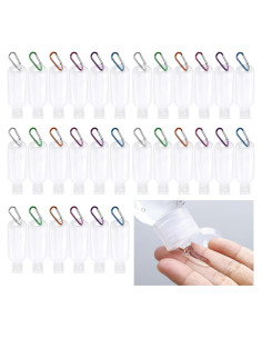 30 Llaveros Botellas Viaje 50ml USSDVVCQ Antifugas