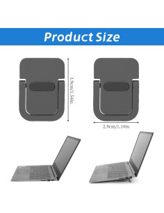 Soporte de Teclado Plegable Beibunhn Negro - 2 Piezas 2