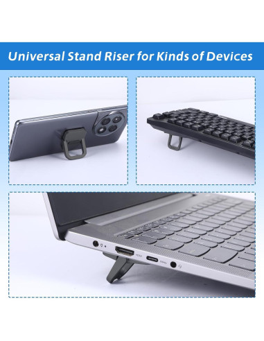 Soporte de Teclado Plegable Beibunhn Negro - 2 Piezas