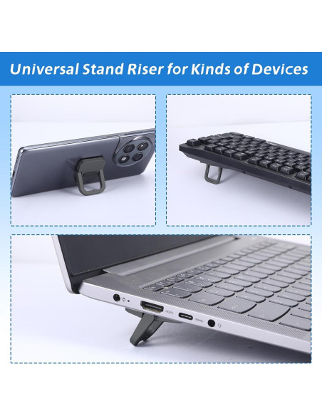 Soporte de Teclado Plegable Beibunhn Negro - 2 Piezas