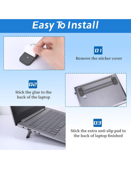 Soporte de Teclado Plegable Beibunhn Negro - 2 Piezas