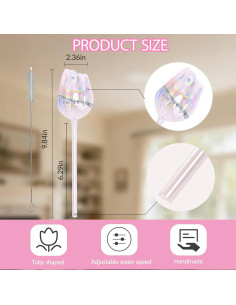 Esferas de Riego Automático Tulip ZenQeek - 4 Pcs Vidrio 2