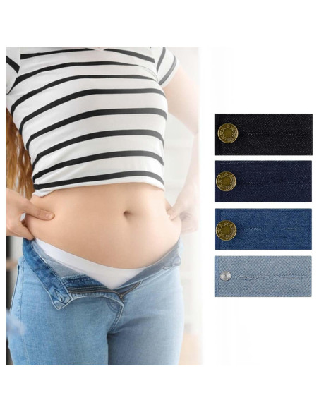 Extensores de Cintura de Mezclilla TKYPZY - 4 Piezas Ajustables