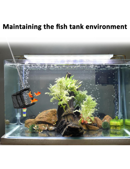 2 Piezas Red de Pesca Acuario QfwdfcTrenz Nylon 8x8cm