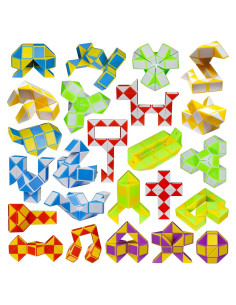 Paquete de 24 Cubos Mágicos Fidget LENDOD - 8 Colores