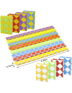 Paquete de 24 Cubos Mágicos Fidget LENDOD - 8 Colores 2