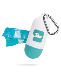 Dispensador de bolsas de excremento PawPail con clip - Incluye 15 bolsas